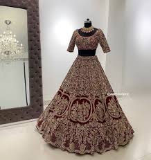 1 175 Likes 5 Comments Ejaaz Couture Ejaazcouture On Instagram Maroon Wine And Gold Embe Indian Bridal Outfits Indian Bridal Dress Asian Bridal Dresses