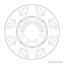 Sommer mandala zum kostenlosen ausdrucken. Einhorn Mandala Mit Regenbogen Gratis Ausdrucken Ausmalen Artus Art