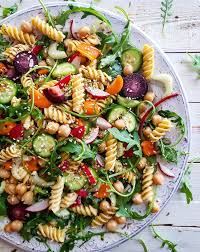 Chickpea Rotini Salad Recipe By Lorinda The Feedfeed Recipe Vegan Pasta Salad Rotini Pasta Recipes Dinner Salads