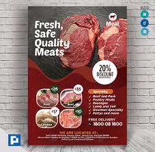 Butcher Shop Flyer Psdpixel In 2020 Butcher Shop Meat Shop Fresh Meat