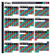 2018 Firefighter Shift Calendar 48on 48on Calendar Template Calendar Printables Marketing Calendar Template