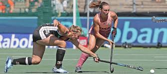 The name hockey probably derives from the french hocquet, or shepherd's crook, and refers to the crooked stick which is used to hit a small ball. Hockeyzeitung