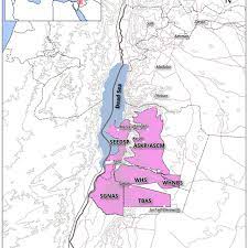 They can also use supplemental contours that represent smaller vertical distances using dashed lines. Map Of Central Jordan Showing The Approximate Boundaries Of Several Download Scientific Diagram