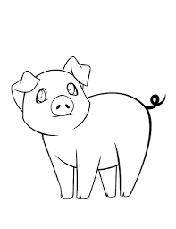 Coloring Rocks Pig Drawing Peppa Pig Coloring Pages Cute Baby Pigs