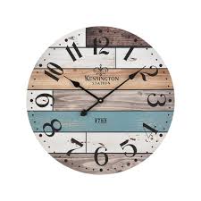 Find unique, beautiful accent pieces for every room in your home at star furniture. Elk Home Elk Home 351 10784 Herrera 24 Mdf Analog Wall Mounted Clock With Standard Numer Natural Blue White Home Decor Accents Clocks From Build Com Inc Shefinds