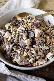 Wild Rice Chicken Salad With Grapes And Almonds The Hungry Bluebird Recipe In 2020 Wild Rice Salad Recipe Chicken Wild Rice Salad Recipe Wild Rice Salad