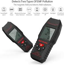 The sensitive antenna and the integrated ticker function allows location of radiation source, so that then. Emf Meter Meterk Electromagnetic Radiation Detector Digital Lcd Backlight For Testing Ghost Magnetic Field Electric Field Radiation And Ambient Temperature Sound Light Alarm Max Average Value Lock Electronics Others On Carousell