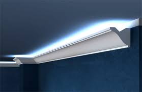 Weitere varianten verfügbar (3) led strip maxled erweiterung in silber 4w 240lm ip44 2700k 1000mm. Stuckleisten Led Beleuchtung Styropor Lichtleisten Gunstig