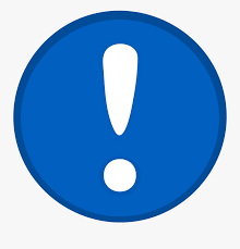 The icon is blue circle, like a bracelet. Blue Circle White Exclamation Mark Free Transparent Clipart Clipartkey