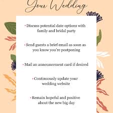 This letter is to inform you and your family that the wedding between tom and natalie that was due this month, i.e. How To Tell Guests That You Re Postponing Your Wedding
