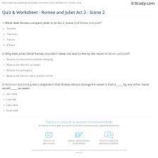 Mar 28, 2020 · general knowledge quiz questions 2020, here is our general knowledge quiz question 2020 test. Quiz Worksheet Romeo And Juliet Act 2 Scene 2 Study Com