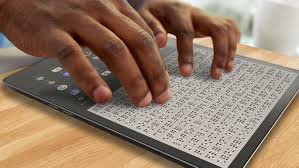 Mobile Phone For Blind Person With Feelif Blind People Can Feel Shapes On Standard Touchscreens Technology Magazines Assistive Technology Blinds
