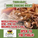 Thursday Home Cooking Night at Chaparral Golf