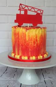 Fire Truck Acrylic Cake Topper Fire Truck Party Fireman Etsy Firetruck Cake Firefighter Birthday Cakes Firefighter Birthday