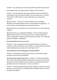 C'est drôle que tu n' pas encore lu ce livre. Bayern Munich France Roro89 On Twitter Interview De Mickael Cuisance Lequipe
