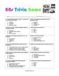 Whether you know the bible inside and out or are quizzing your kids before sunday school, these surprising trivia questions will keep the family entertained all night long. 80s Trivia Game Free Printable 80s Theme Party 80s Birthday Parties 80s Party