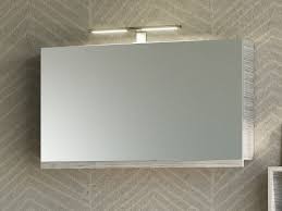 Due funzioni in uno per ottimizzare lo spazio. Specchio Bagno Smile Contenitore 90x51 Larice Grigio Iperceramica