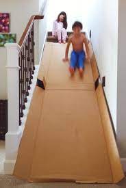 Escorrega Home Made Stair Slide Diy Slides Diy For Kids