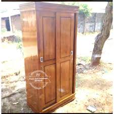 Lemari pakaian 3 pintu sliding kayu jati aslirp4.000.000: Almari Lemari Pakaian Kayu Jati Pintu Sliding Lemari Pakaian 2 Pintu Full Jati Gratis Ongkir Shopee Indonesia