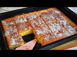 كيكة جوز الهند الكوك المشربة بالقطر كيكة سهله وبسيطة Youtube Tart Recipes Food Cupcake Cakes