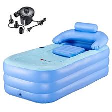 The premium series product with whirlpool massage system from american standard combines the luxury of a massage tub with safety features that bring peace of mind to your daily bathing routine. Buy Wbhome Inflatable Bath Tub Pvc Portable Bathtub For Adult Bathroom Spa With Electric Air Pump Blue Online In India B017n751qa