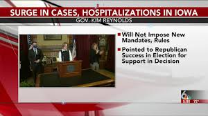 Iowa Governor Announces Ad Campaign As Covid 19 Deaths Soar