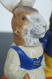 We're calling these the steps in our tutorial are specifically written for the rabbit, but you should use the same general. 2 Antique German Paper Mache Easter Rabbit Candy Containers And Display Curio Case At 1stdibs