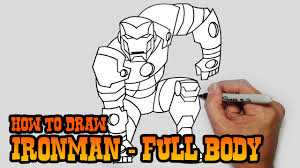 How To Draw Ironman Full Body Video Lesson Youtube Iron man clipart npg easy iron man drawings transparent png. how to draw ironman full body video lesson