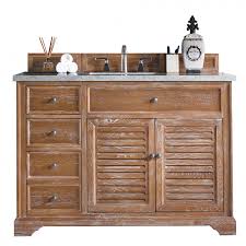 Comes with crema marfil marble countertop. 48 Inch Single Sink Bathroom Vanity In Driftwood Finish