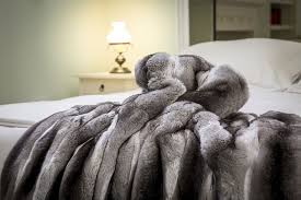 Chinchilla Real Fur Bedspread Bed Cover Throw Fur Home Bed Spreads Bed Covers Faux Fur Bedding
