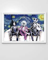 Makyla obliged by licking up any remaining nut juice. Beetlejuice Jack Skellington Edward Scissorhands Starry Night Van Gogh Poster