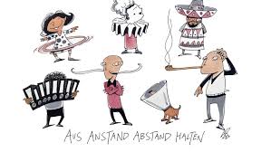 Nach dem am montag ver�ffentlichten beschluss muss die vorschrift in der. Postkarten Des Zeichners Michael Luz Coole Kampagne In Stuttgart Fur Mehr Abstand Stuttgart Stuttgarter Zeitung