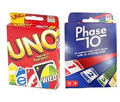 It can be played by two to six people. Mattel Phase 10 Card Game With Uno Card Game Pricepulse