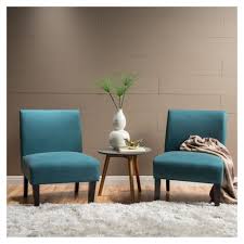 Beige and brown cushion dining chairs set of 2 small markings on wood accents liquidated price $49.44 + tax each. Casie Dark Teal Fabric Accent Chair Set Of 2