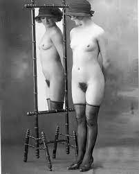 1920s Jazz Era Nude Mirror Reflection French Postcard Style - Etsy