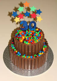 30th Birthday Cake For Him Chocolate Going To Make This One Kids Cake 30 Birthday Cake Kit Kat Cake