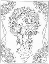 Adult coloring page lady flowers digital coloring page printable 8.5 x 11 pdf add to favorites click to zoom anniecoloring 2,716 sales | 5 out of 5 stars. Beautiful Lady Amongst Flowers Coloring Page Beautiful Witch Coloring Pages Flower Coloring Pages Coloring Pages