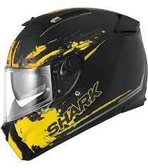 Shark Speed R Duke Black Yellow Shark Helmets For Motorbikes Shark Helmets Biker Helmets Helmet