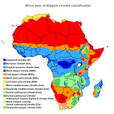 Map of africa south of the sahara. Africa Climate
