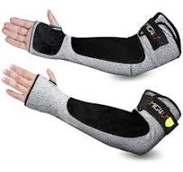 MIG4U Cut Resistant Sleeves with Leather Patches, Arm Safety Protection for  Men and Women Thin Skin, Anti Puncture Level 5 Protective Arm Sleeve in ...