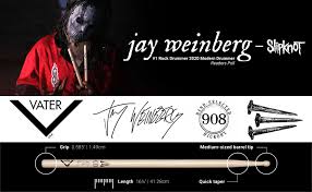 Jay comenzó a tocar a los 14 años (nació en 1990, ahora tiene 24), cuando empezó a trastear con una vieja batería de su padre, max weinberg, conocido por ser el baterista desde. Amazon Com Vater Jay Weinberg 908 Baquetas De Madera Par Vhjw908 Musical Instruments
