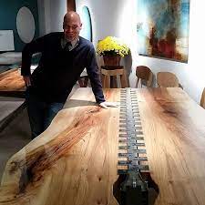 The zipper river live edge table diy is an idea i've had floating around in my head for a while. Once Again Canadians Rule When It Comes To Awesome Slab Work Check Out This Zipper Table Done By Thetablefactory Unreal Creat Holztisch Haus Dekor Holz Diy