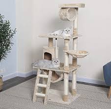 This cat tree is by far the easiest route if you're looking for a good cat perch, no assembly required. Cat Tree Big Cat Height Best 2021 Furry Friends Gear