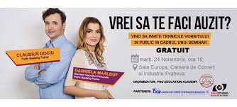 Parler avec aisance en public n'est pas inné. Curs De Public Speaking La Ploiesti Claudius Dociu Claudius Dociu