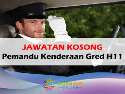 Oleh jabatan kerja raya |27/08/2020. Jawatan Kosong Pemandu Kenderaan Gred H11