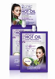 Use coconut oil for an easy, lightweight oil treatment for all hair types. 2chic Repairing Hot Oil Hair Treatment Giovanni Cosmetics