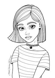 Kids can use different colour worksheets like a blue colour recognition worksheet, grey colour recognition worksheet, green colour recognition, etc. Listening Portrait Illustration Of A Woman Downloadable Printable Coloring Page For Ad People Coloring Pages Barbie Coloring Pages Coloring Pages For Girls