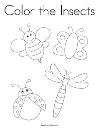 We've got it all under control. Color The Insects Coloring Page Twisty Noodle