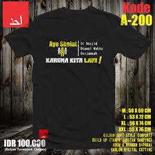 Anda dapat membuat desain untuk 1 buah baju hingga dalam jumlah yang banyak dengan web desain kami. Ayo Sholat Di Masjid Karena Kita Laki Desain Baju Muslim Kaos Dakwah Armaila
