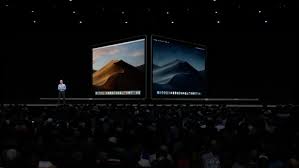 Black apple logo centered on the screen with sunbeams around it, which is at the good afternoon and welcome to the apple keynote, 2020. Wwdc 2018 Macos Mojave Ios 12 Memoji All Announcements From Apple S Keynote Shacknews